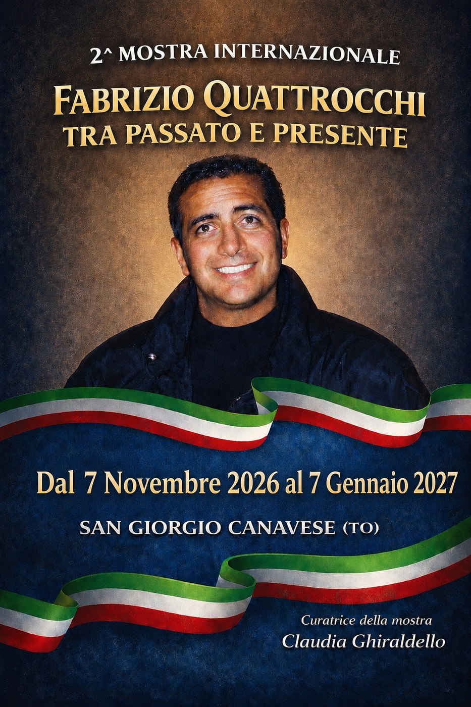 Manifesto 2ª Mostra Internazionale Fabrizio Quattrocchi tra passato e presente